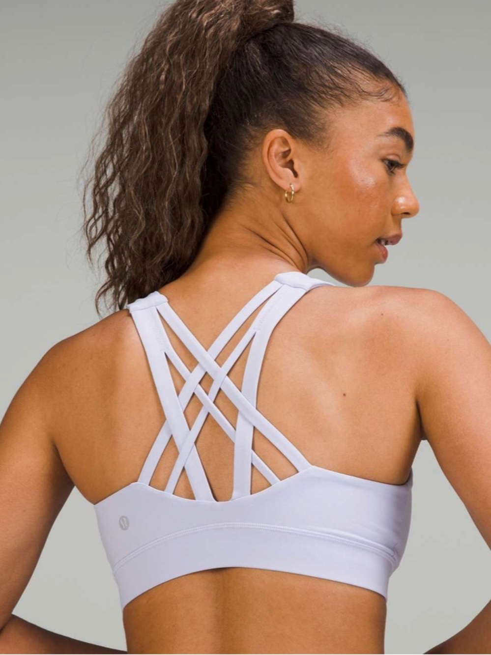 Lululemon FREE TO BE ELEVATED DD/E Cup Bra, 10, Pastel Blue